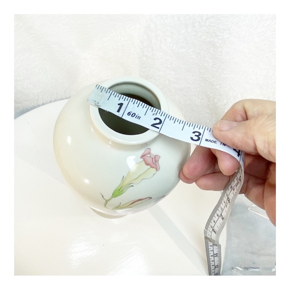 Japan Toyo Morning Glory 8.5” Pink Purple Green Vase Designed by Magie - Picture 12 of 15